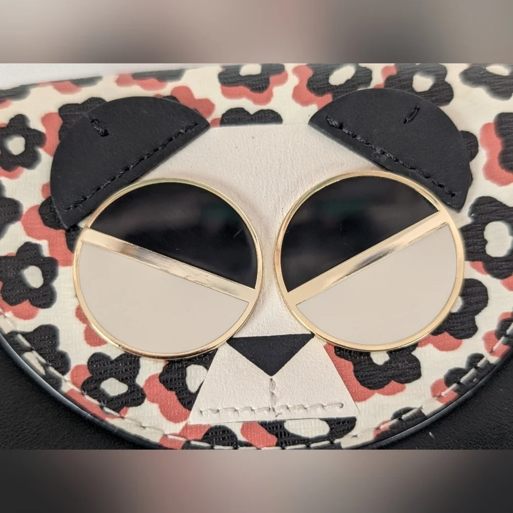 Kate Spade Spademals Gentle Panda Cardholder and Coin Wallet Retired